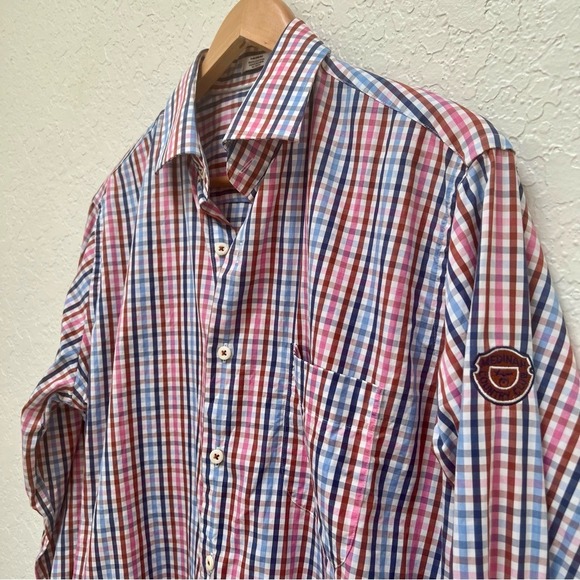 Peter Millar Other - Peter Millar‎ Mens Medium Button Down Shirt Seaside Finish Checkered